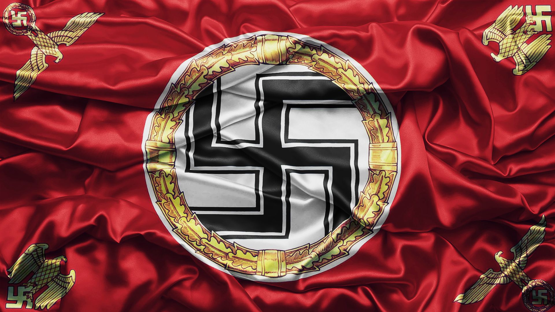 Фашистская музыка. Флаг третьего рейха СС.